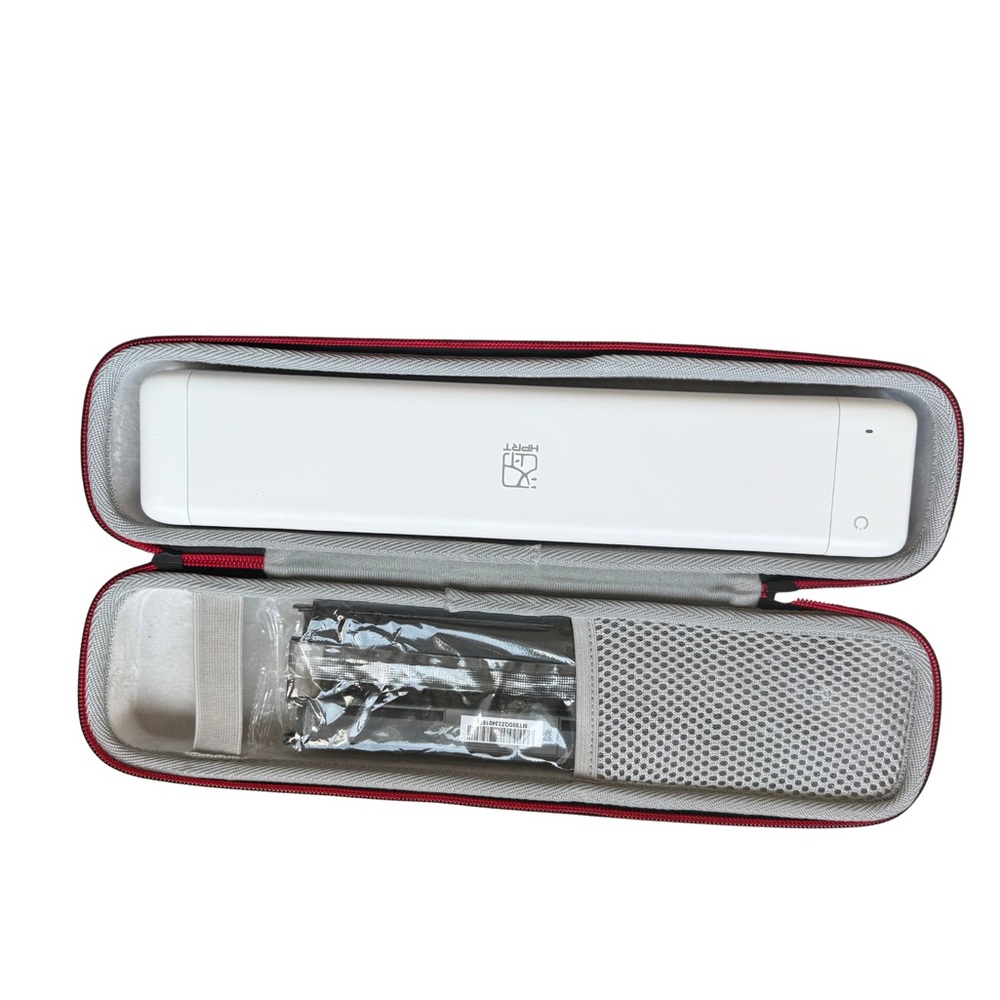 Compact White Electronic Organizer Case